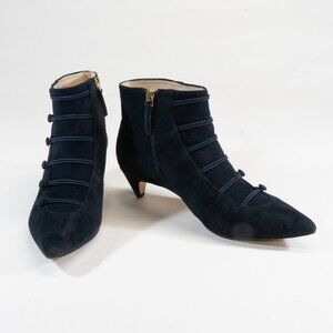 Nine West Women's Navy Blue Zadan Suede Ankle Boot, Size 8M